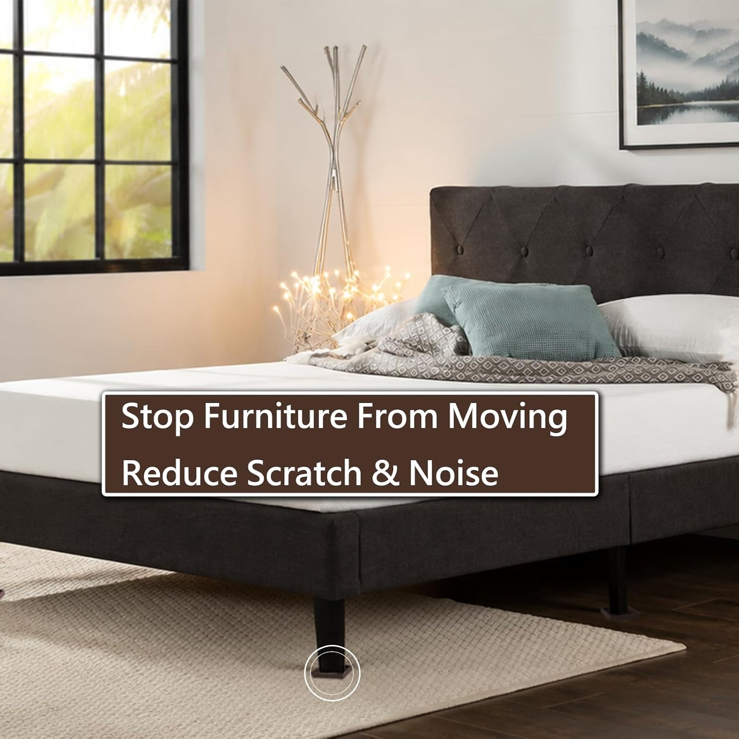 Tapones de cama con agarre antideslizantes para muebles