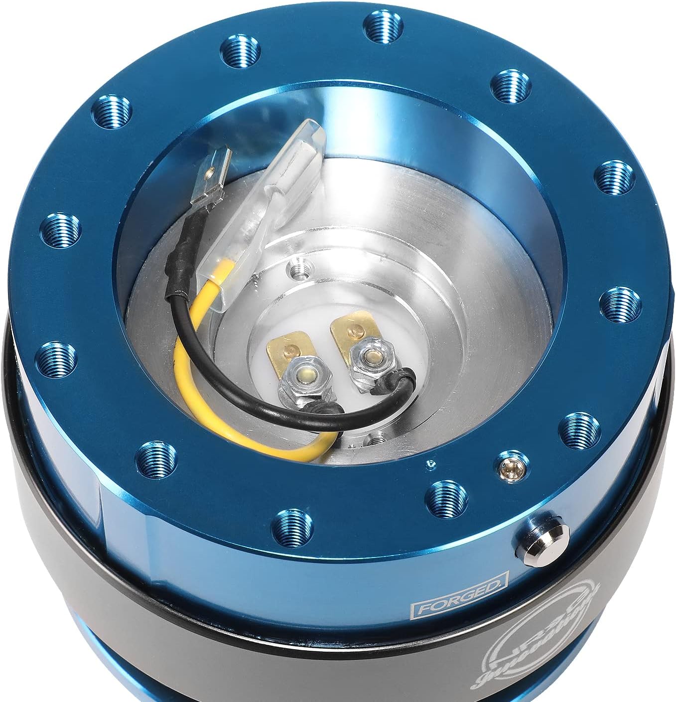 Kit adaptador volante aluminio 6 pernos hub gen 2.0 azul