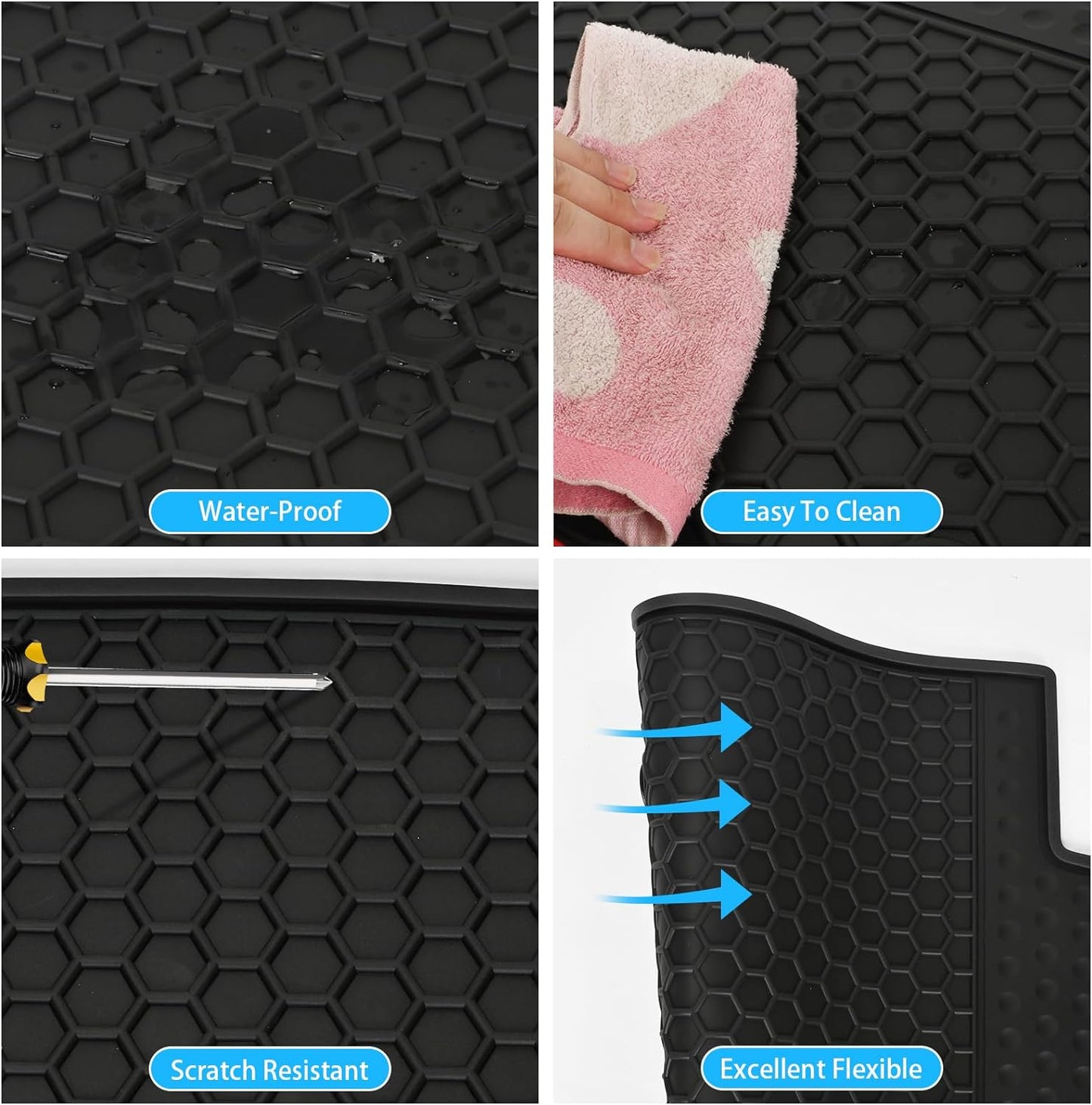 Alfombrillas goma negra Corvette C8 20-25 proteccion todo