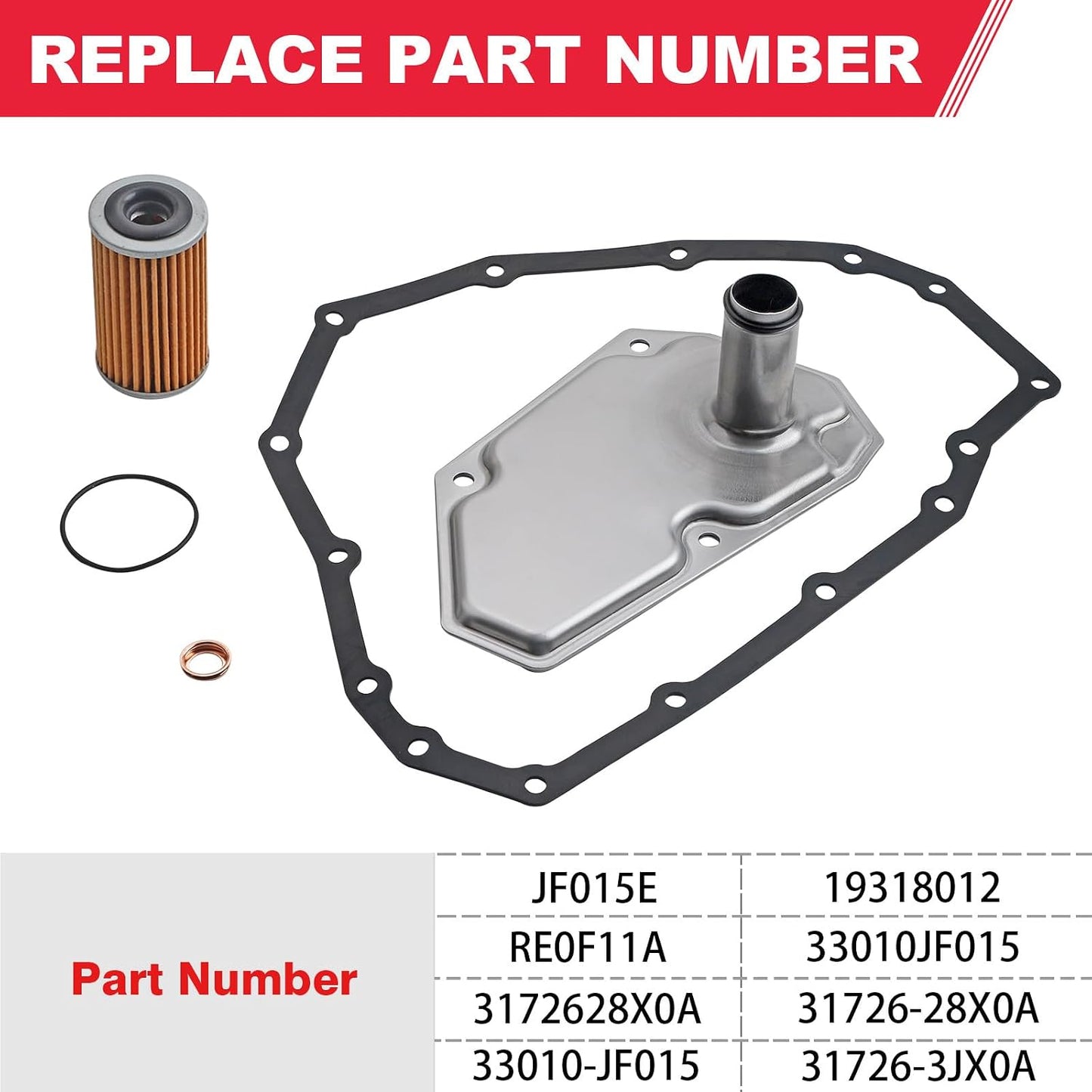 Kit juntas cárter aceite transmisión Nissan Versa Sentra 2012-19