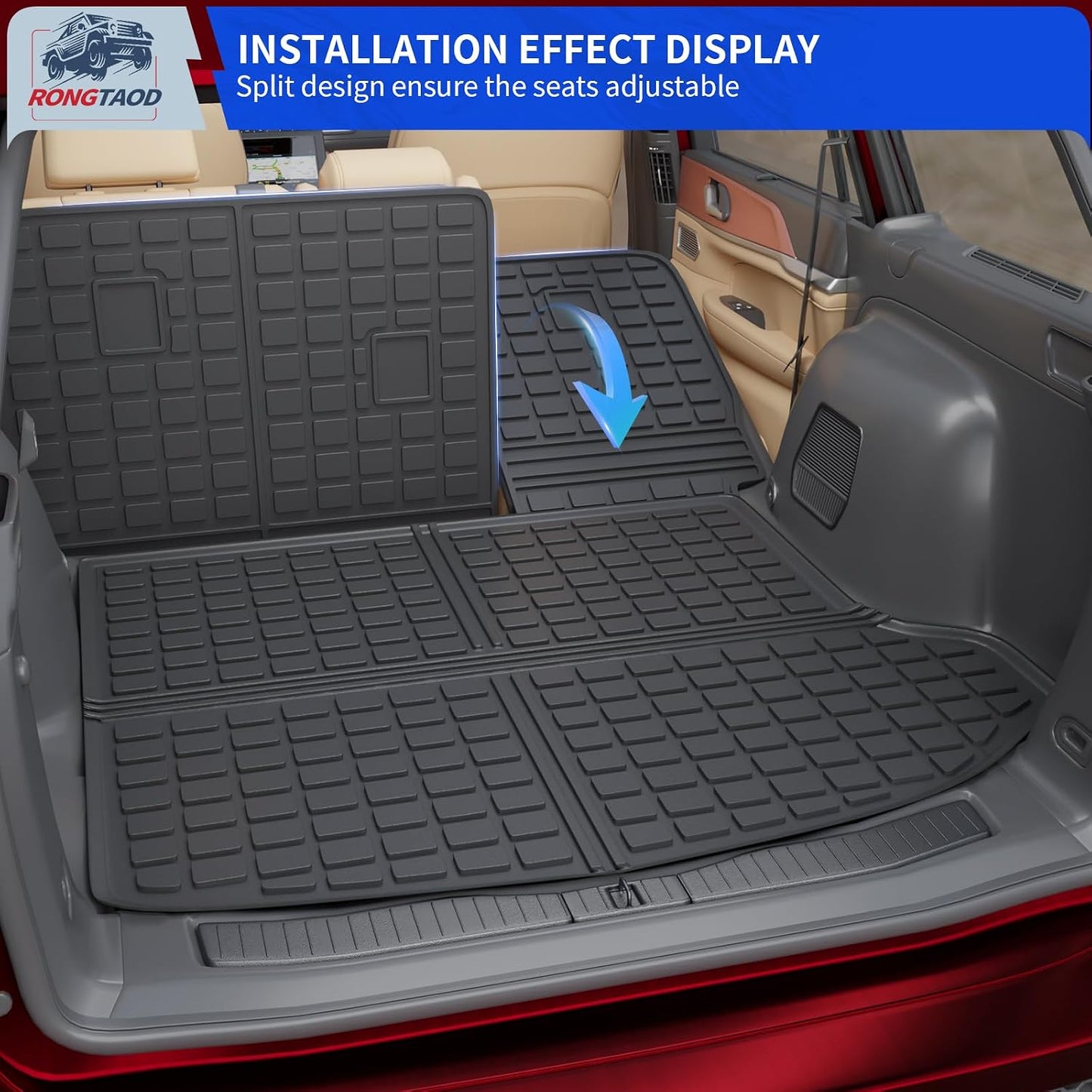 Tapete carga Jeep Grand Cherokee 5 asientos forro maletero
