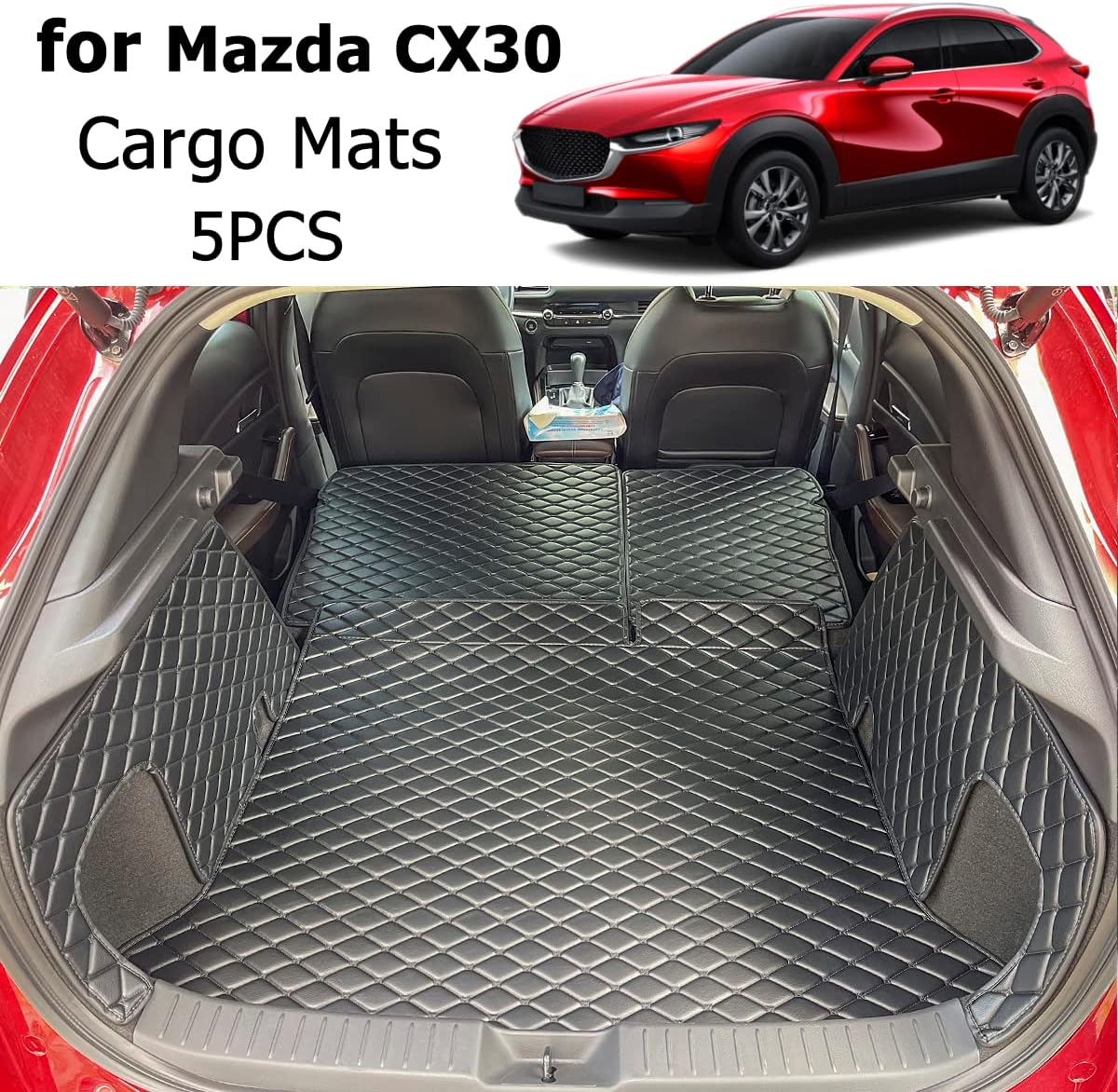 Alfombrilla maletero y respaldo Mazda CX-30 20-25 antiderrap