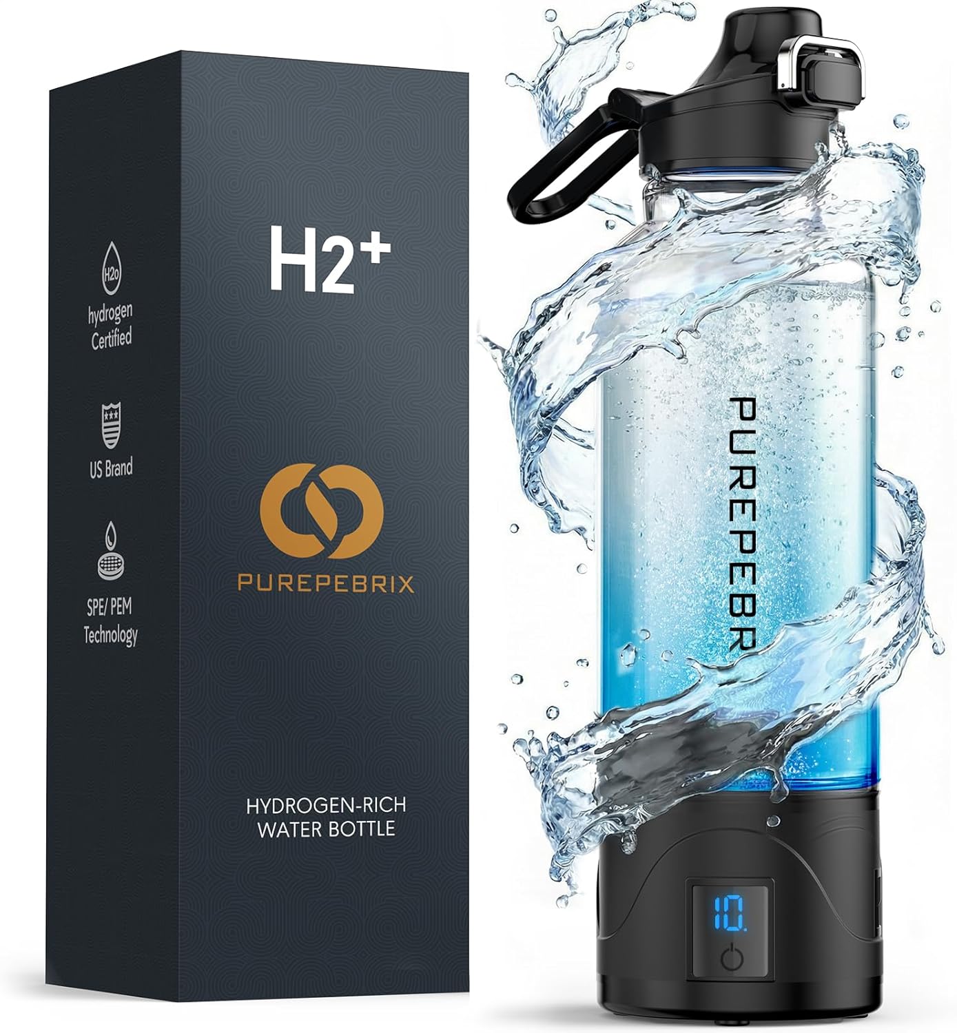 Botella agua hidrógeno pack 2