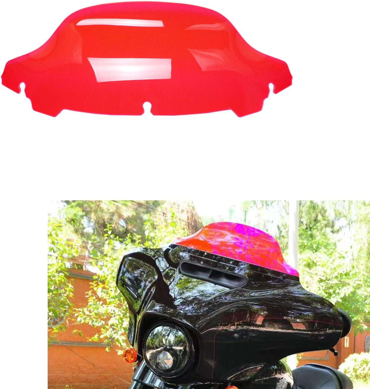 Parabrisas rosa 7" para Harley Touring 14-23
