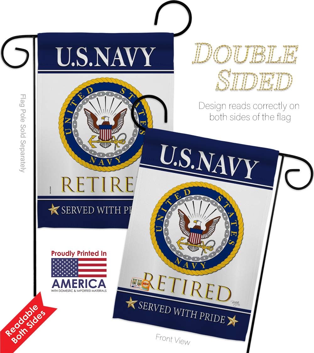 Bandera jardín USN Seabee retirado oficial
