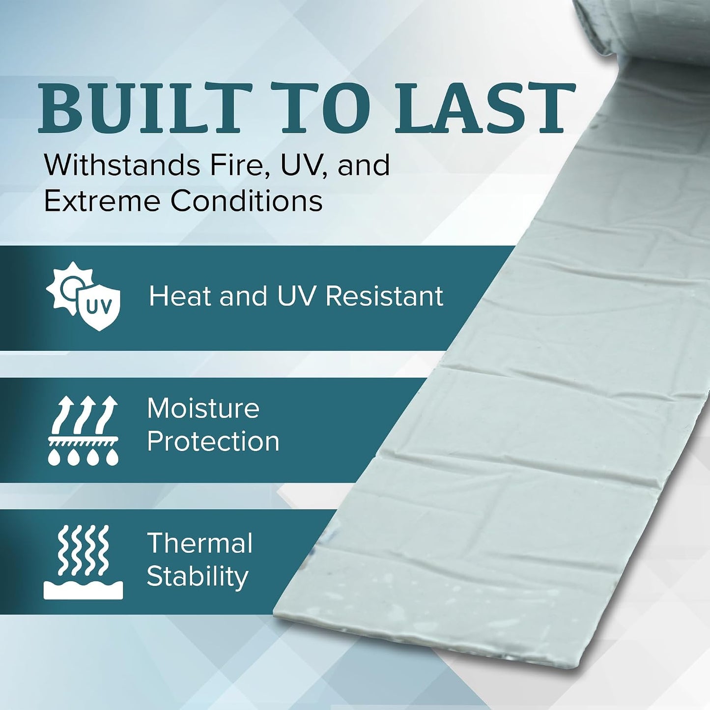 5 Cintas Butilo Aluminio Impermeables 2" x33pies