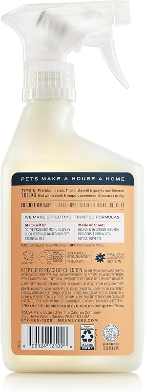 Eliminador manchas olores mascotas aroma naranja 16oz