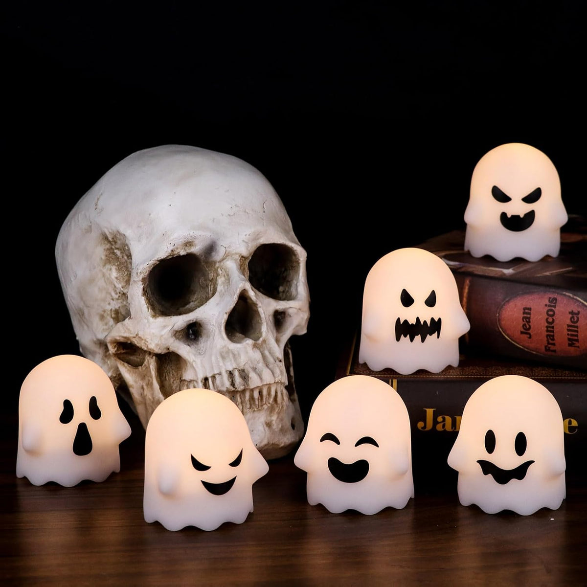 6 Velas LED Parpadeantes Halloween con Control Remoto