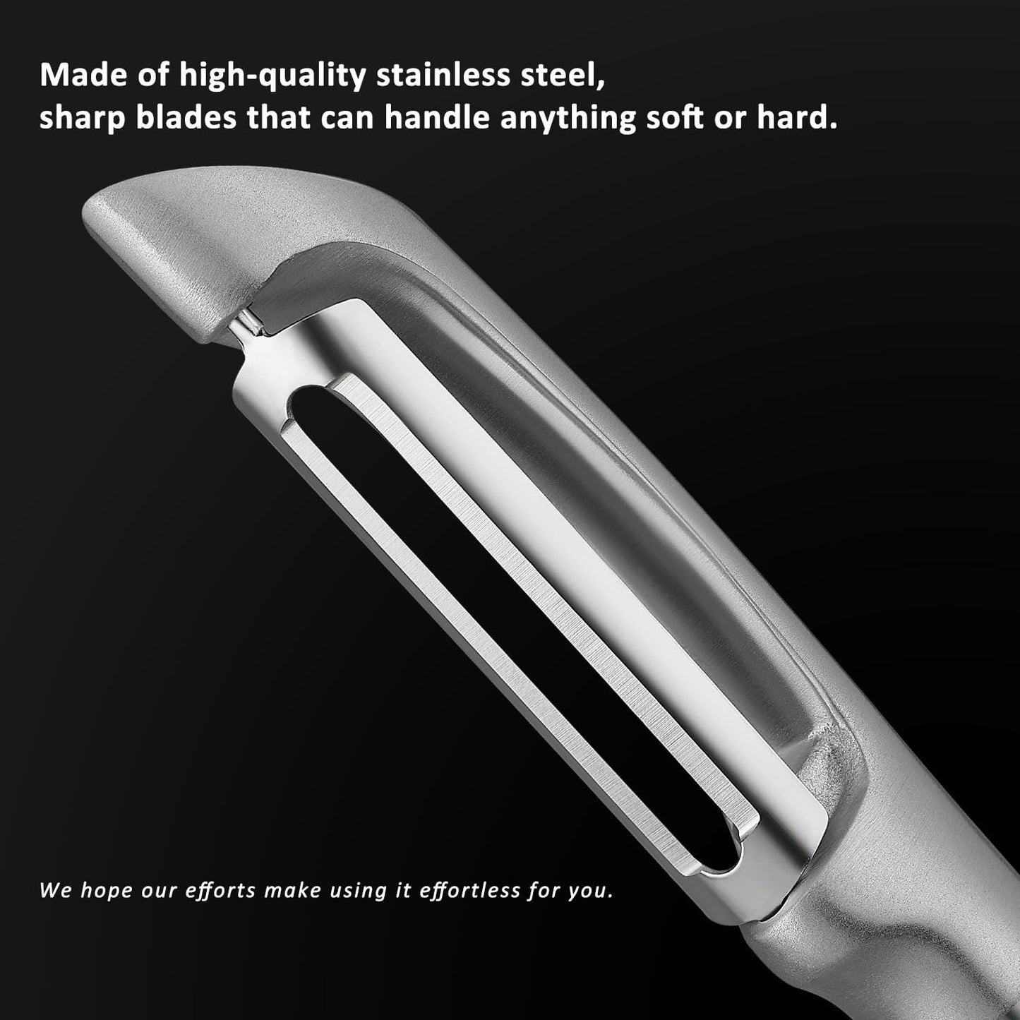 Pelador de verduras acero inox 304 cromado plateado