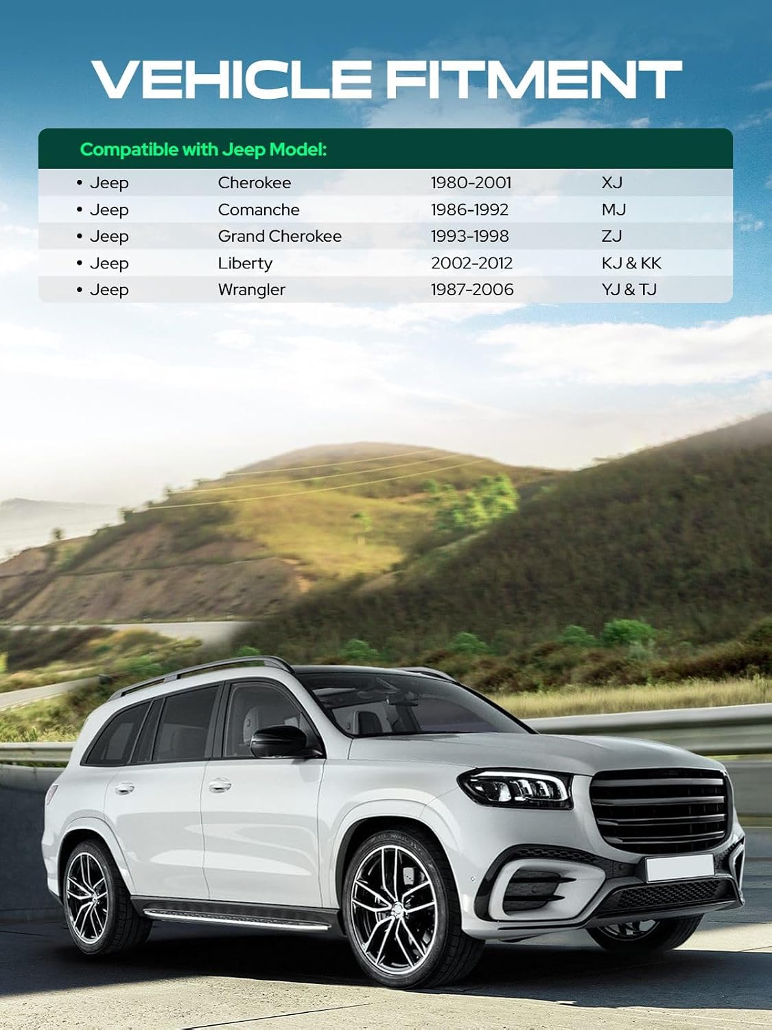 Espaciadores rueda Jeep 5x4.5 0.197pulg 2 unidades negro