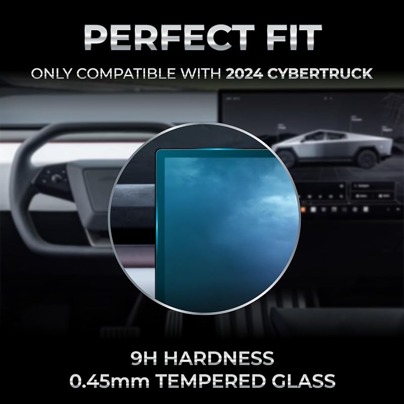 2 Protectores Pantalla Tesla Vidrio Templado 18.5x9.4pulg