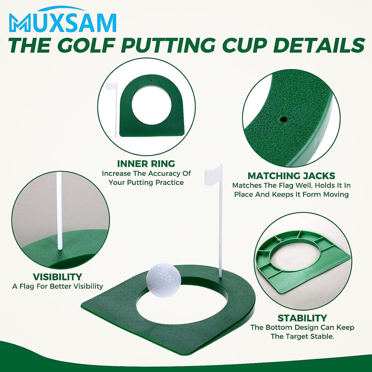 Taza golf con bandera para niños y adultos al aire libre