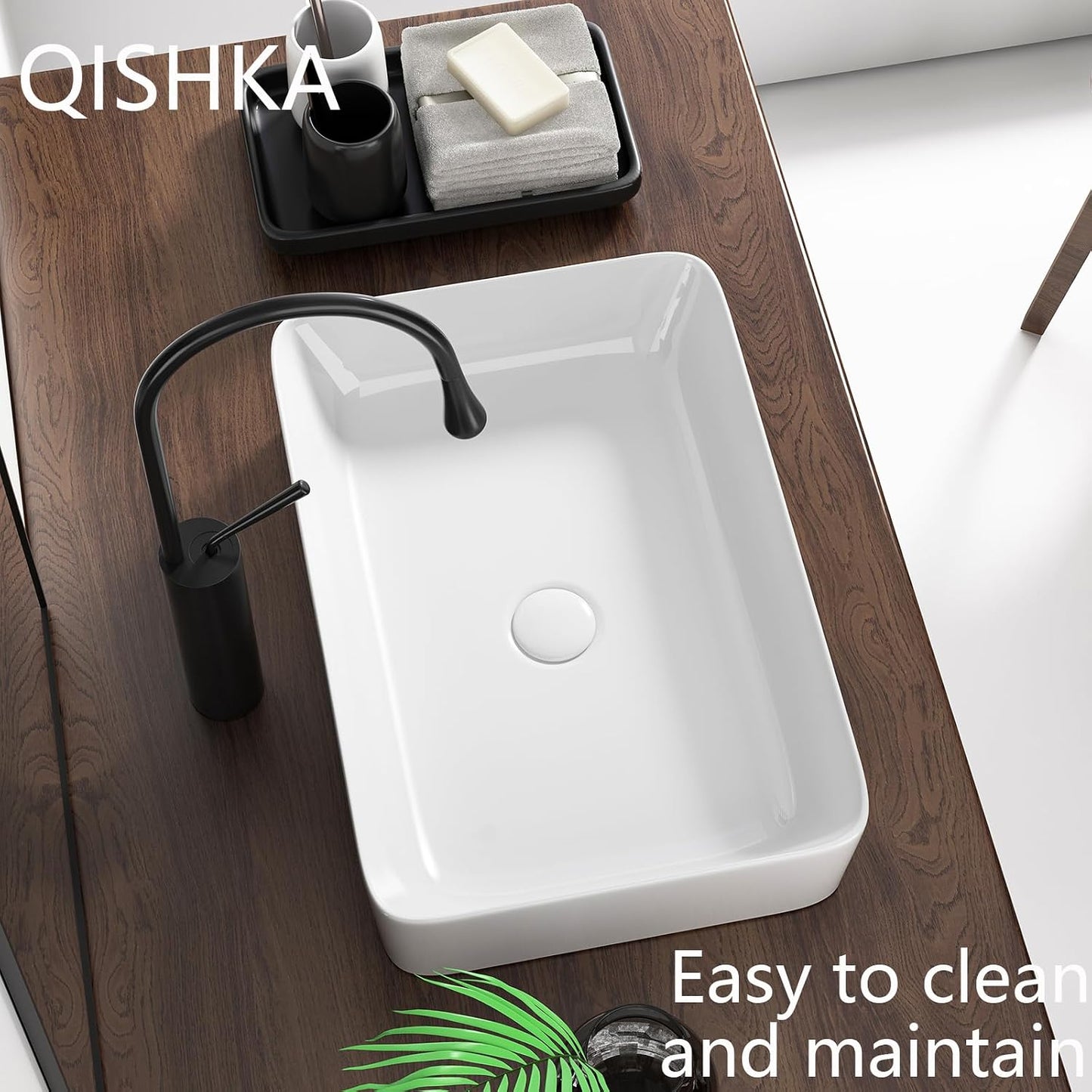 Fregadero baño 20pulg cerámica blanca 20x13.5pulg