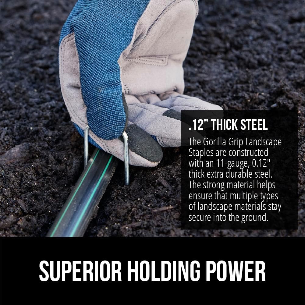 Pack 300 grapas acero galvanizado 6pulg anclaje césped