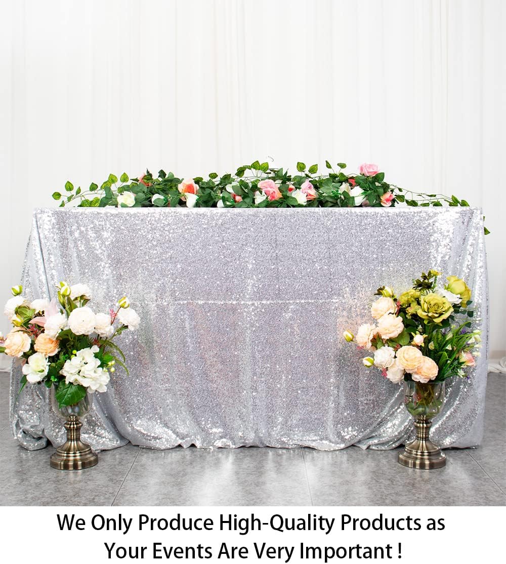 Mantel rectangular lentejuelas para mesa