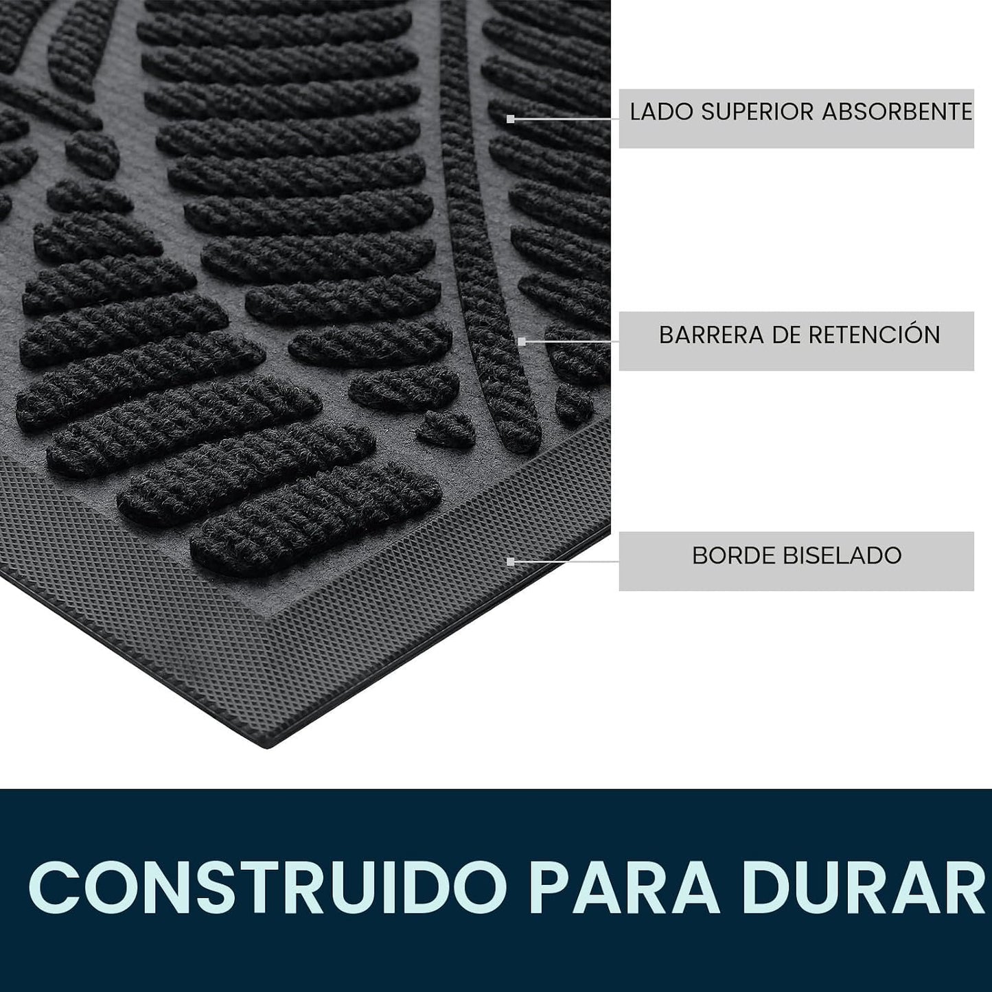 Tapete impermeable antiderrap para interior y exterior