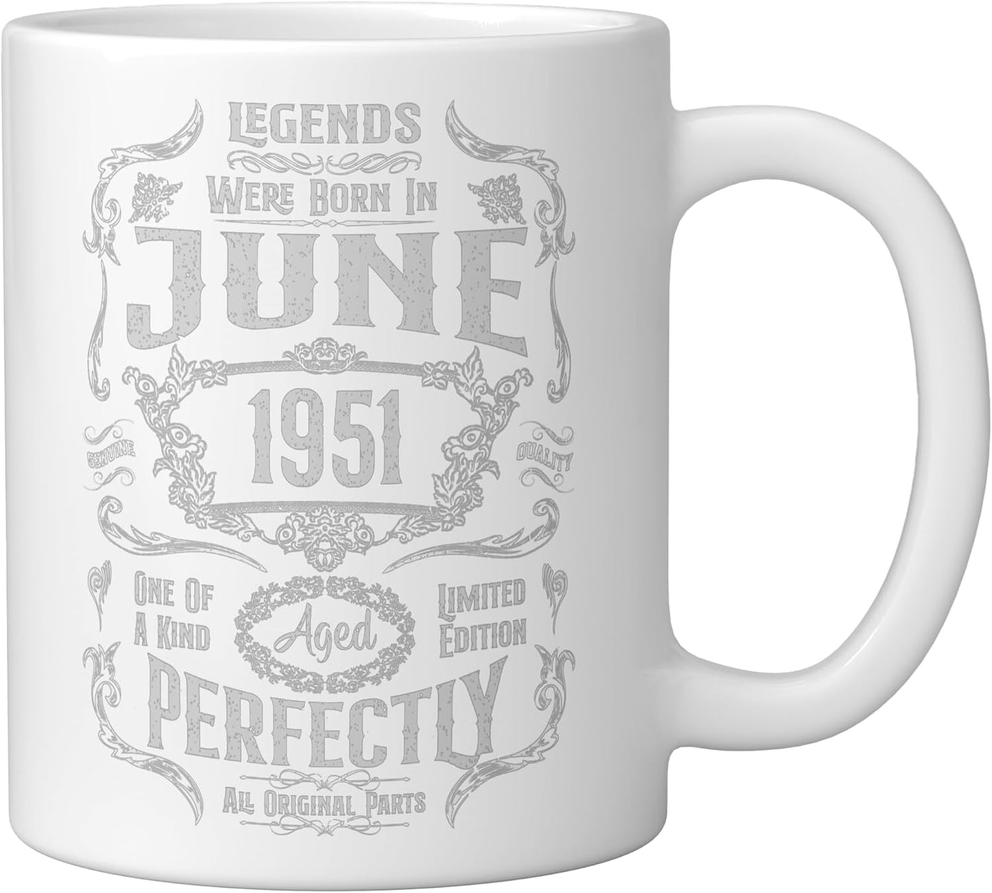 Taza Cerámica Vintage Edición 75 Aniversario Blanco
