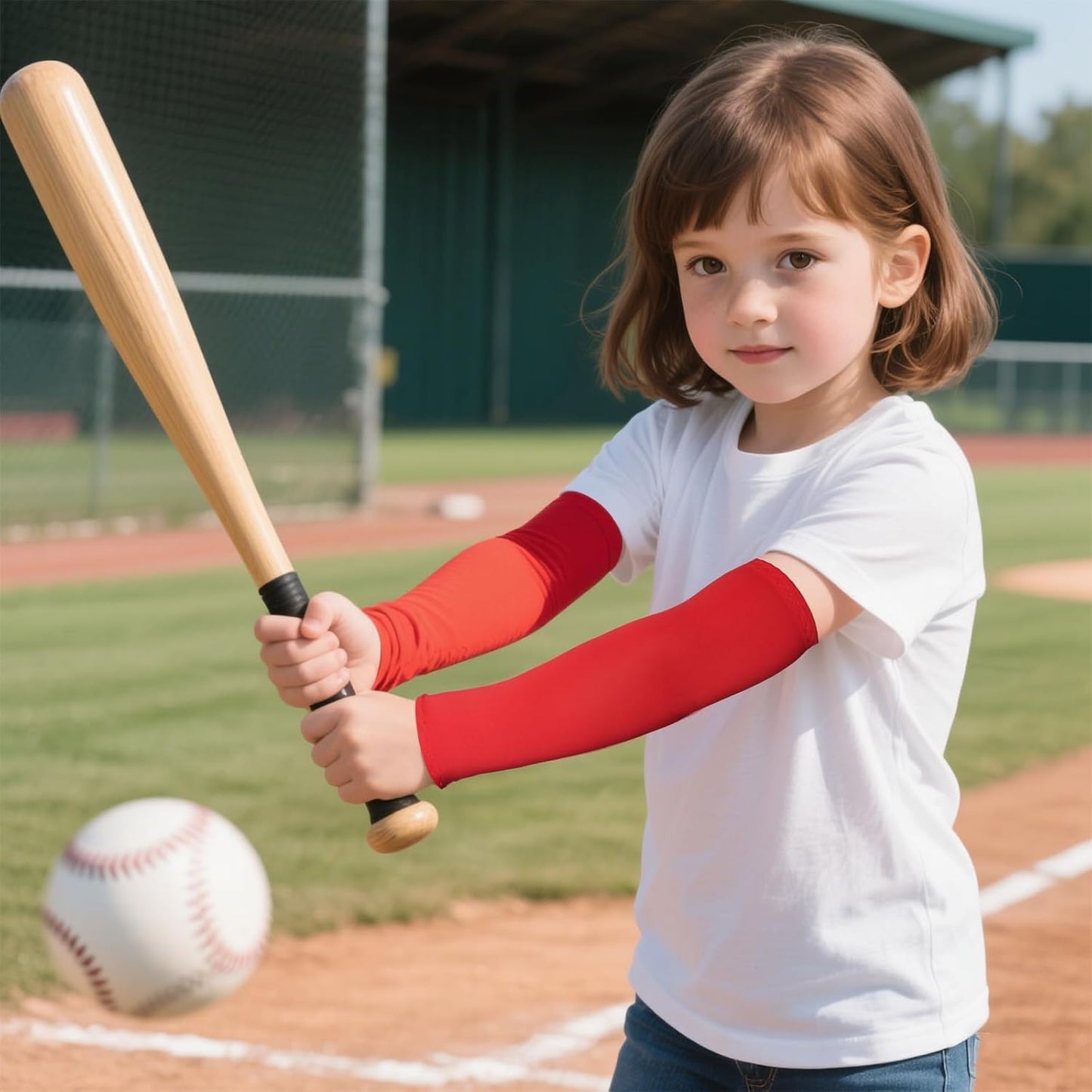 14 Pzas Mangas Deportivas Niños Baloncesto Béisbol Compresión