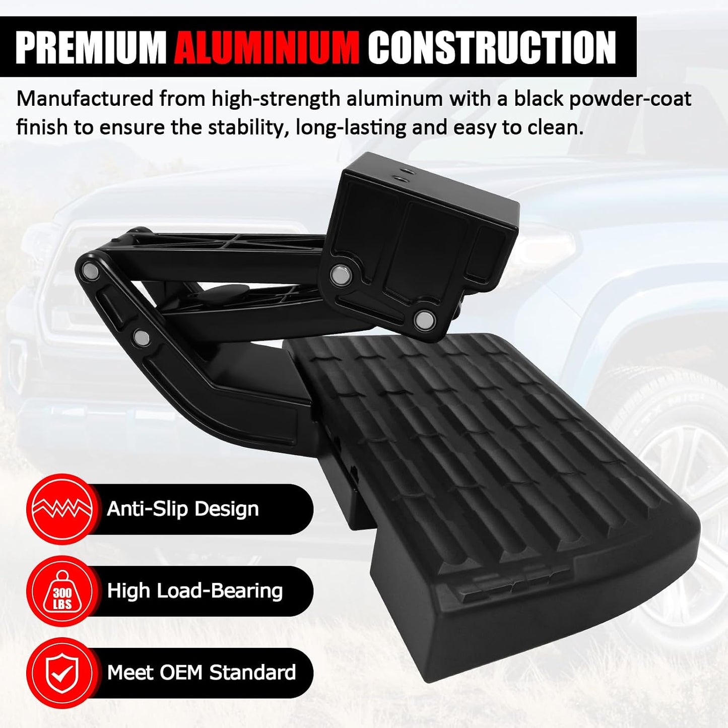 Paso trasero retráctil para cama camión Toyota Tacoma