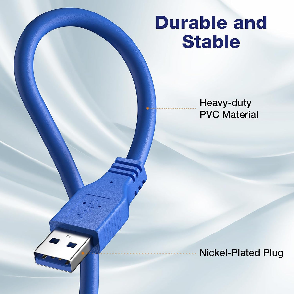 Extensión USB 3.0 1 pie set 3 transferencia 5 Gbps