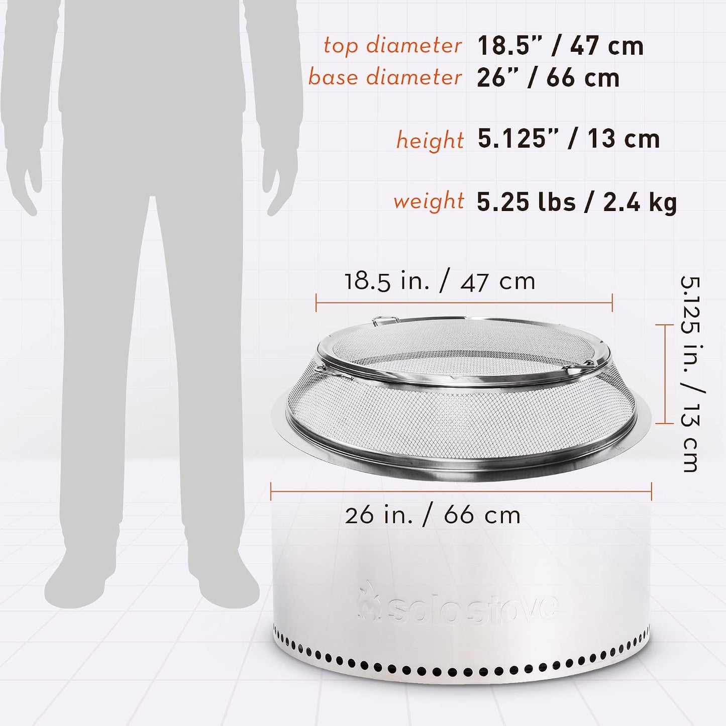 Protector chispas acero inox para braseros aire libre