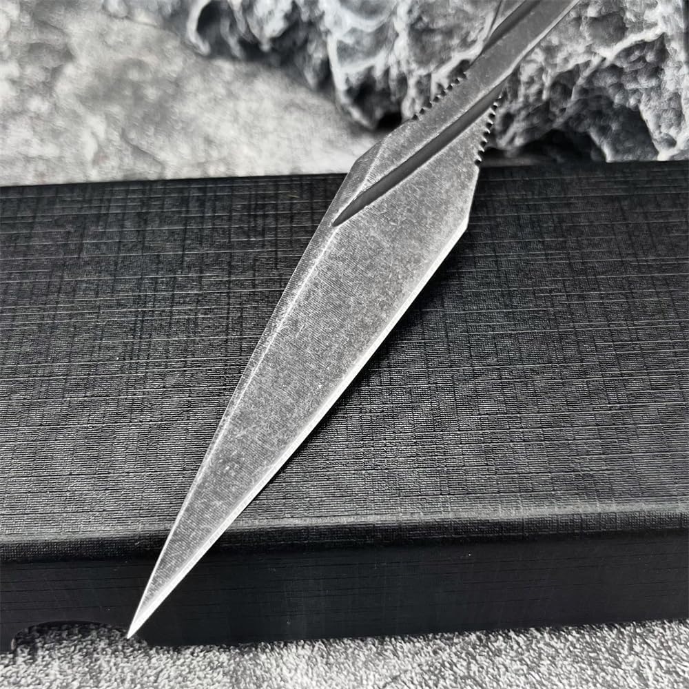 Cuchillo fijo 7.6" acero 8Cr13Mov funda Kydex EDC campamento
