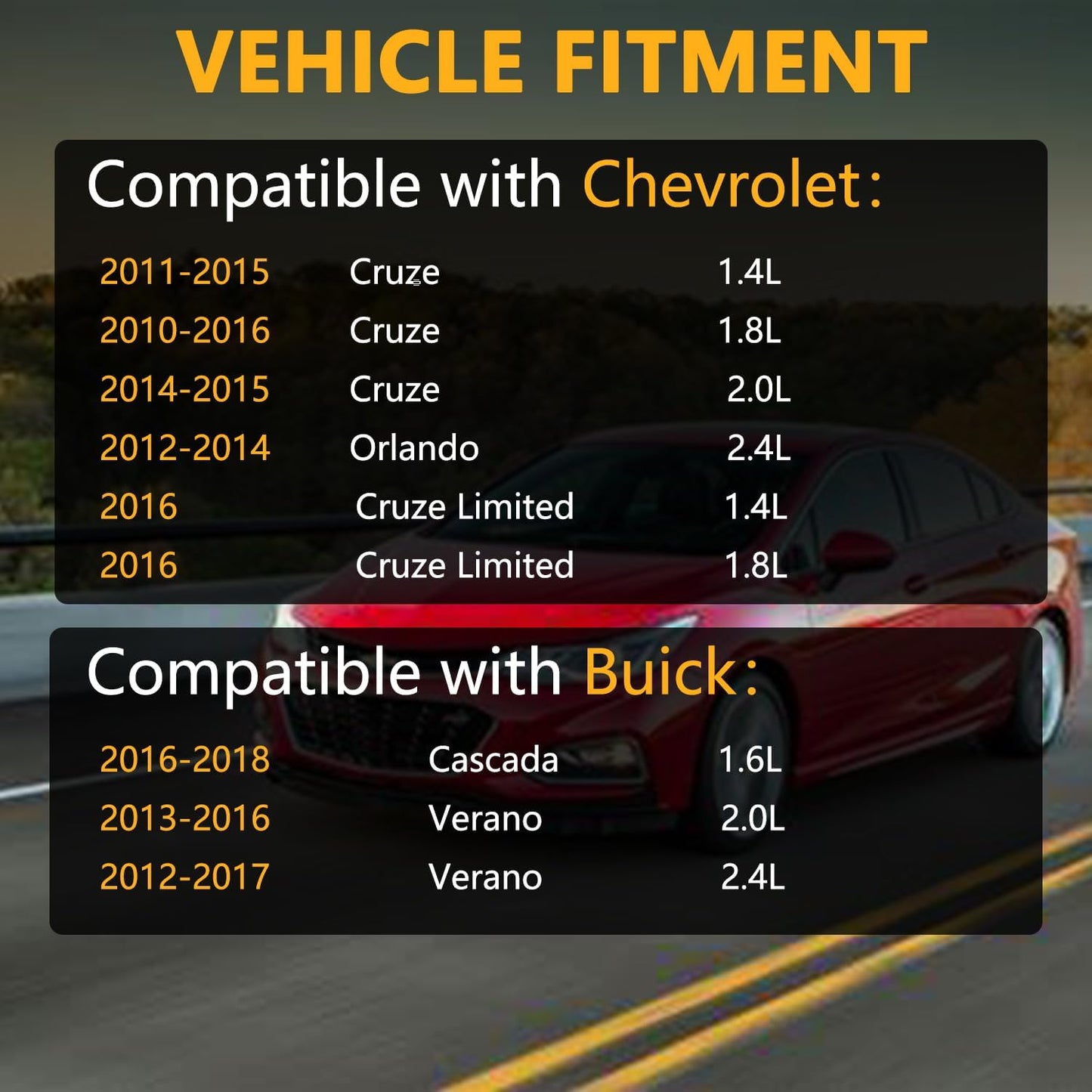 Tanque refrigerante comp Chevy Cruze Orlando Buick Cascada