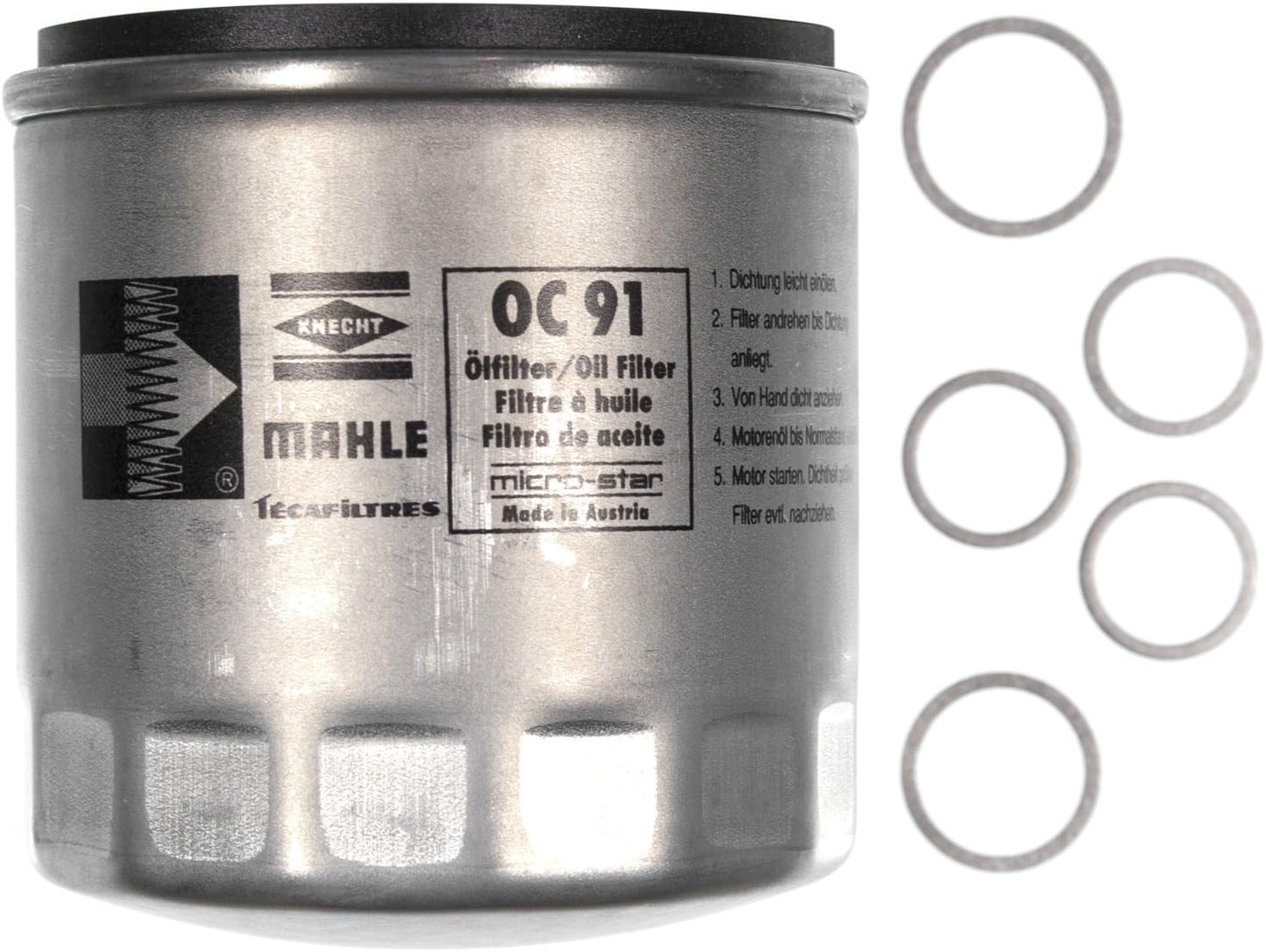 Kit filtro aceite OC 91D para motores de automóvil y camión