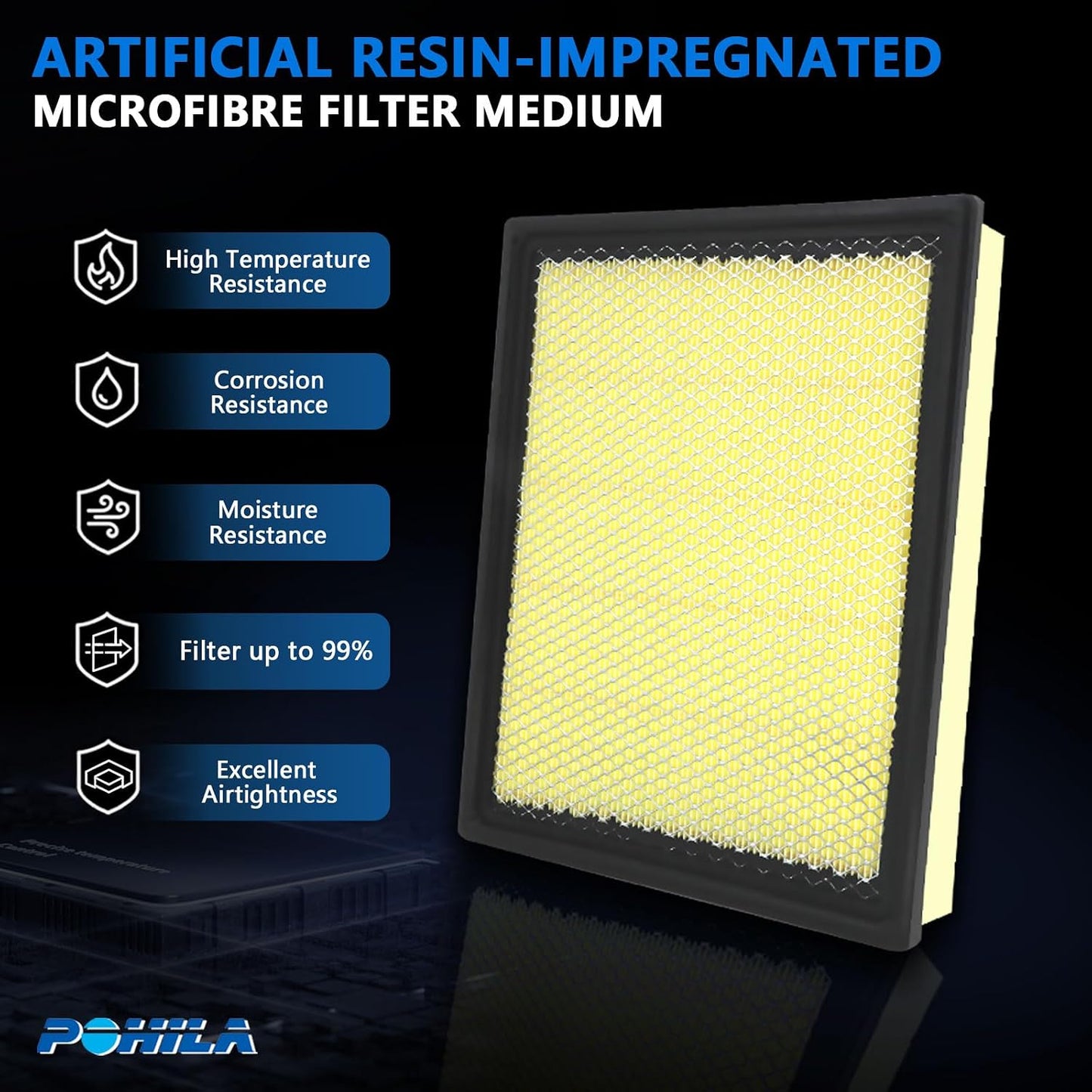 Filtro aire motor comp Chevy Silverado 02-20