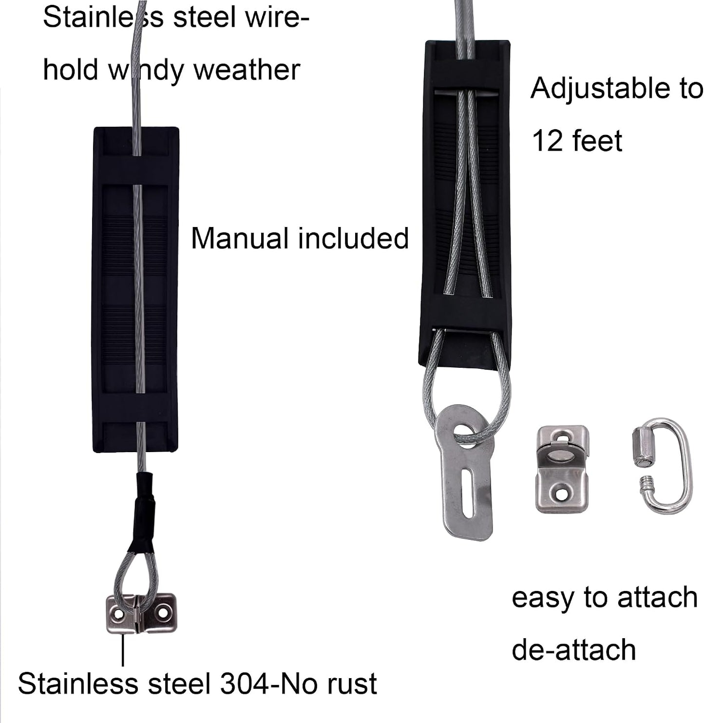 Correa ajustable para cubierta de bañera hidromasaje 12ft