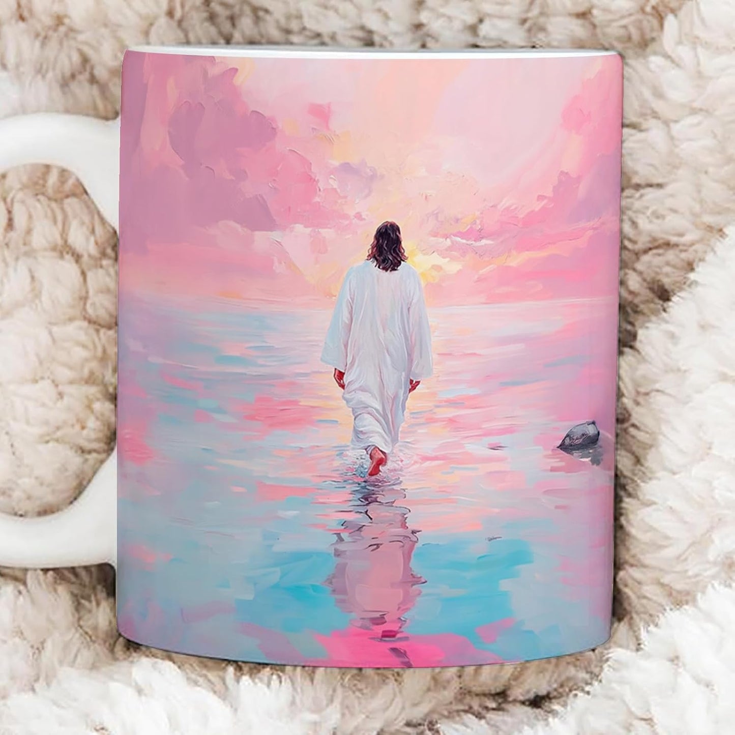 Taza Café Cristiana con Texto Inspirador para Desayuno