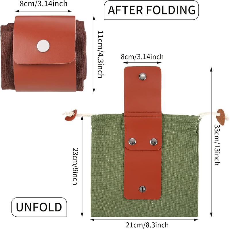 Bolsa forrajeo 4uds lona encerada plegable caza