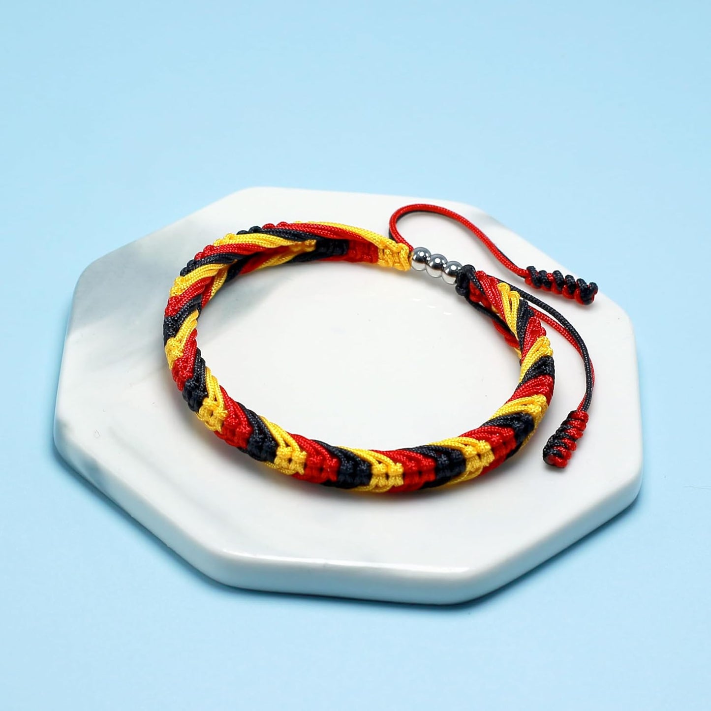 Pulsera tibetana bandera estilo bohemio hilo cuerda