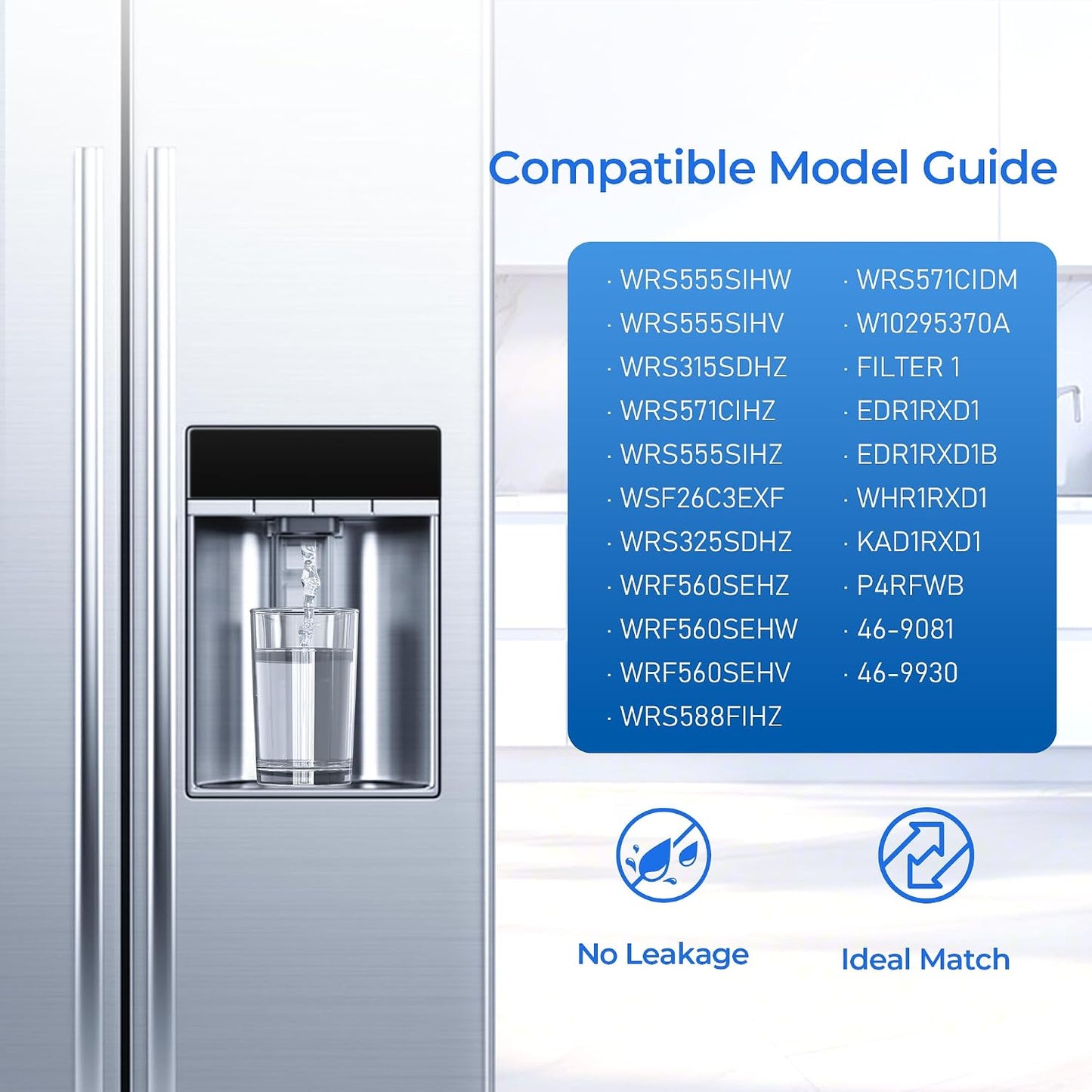 Filtro agua comp Whirlpool WRS315SDHZ 2 Pzas