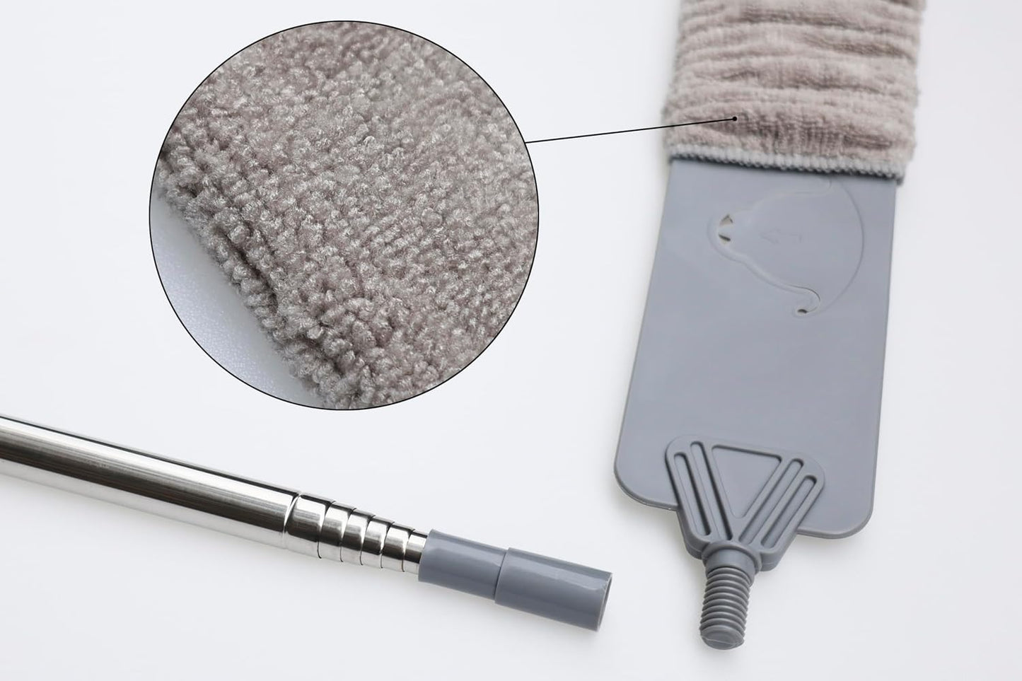Plumero microfibra 100pulg para limpieza bajo muebles