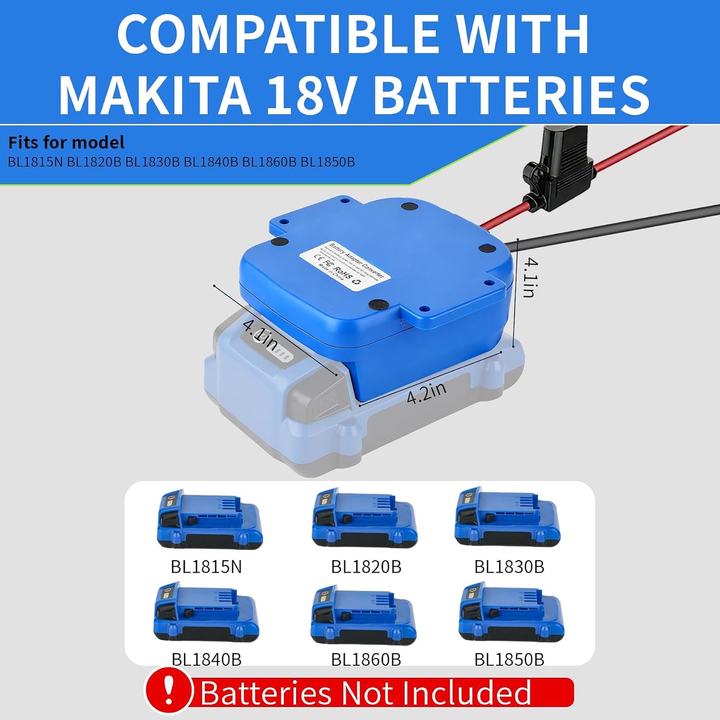 Adaptador rueda eléctrica comp Kobalt 24V con USB y C