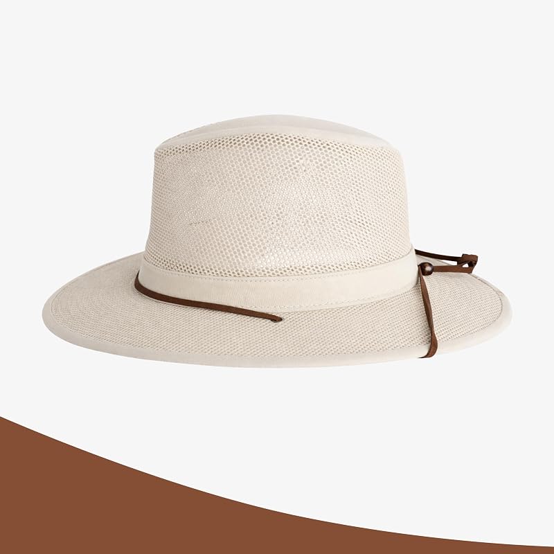 Sombrero sol para hombre ajustable con correa