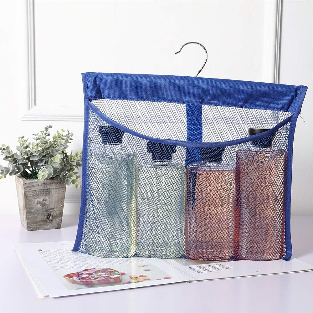 Bolsillo malla colgador giratorio baño viaje RV
