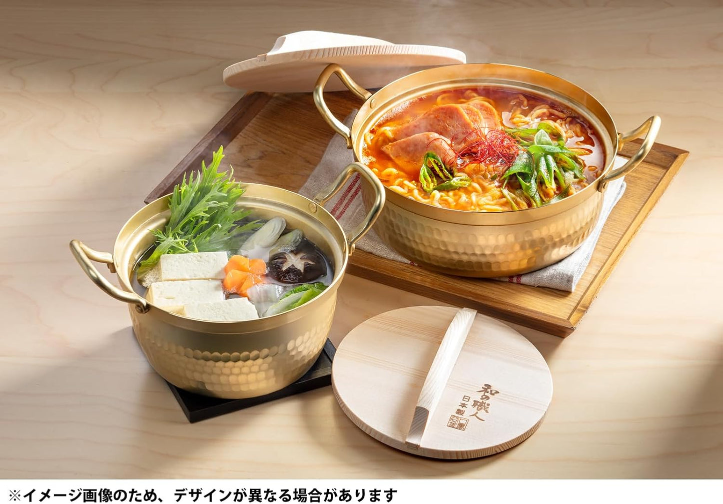 Olla dos manos tapa 7.1" para gas fabricada Japón