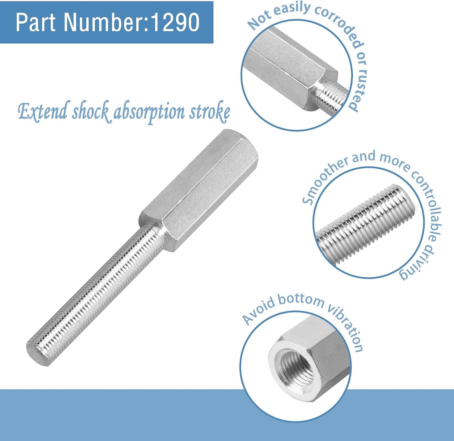 Extensión choque 3/8x24 pulg 2 Pzas