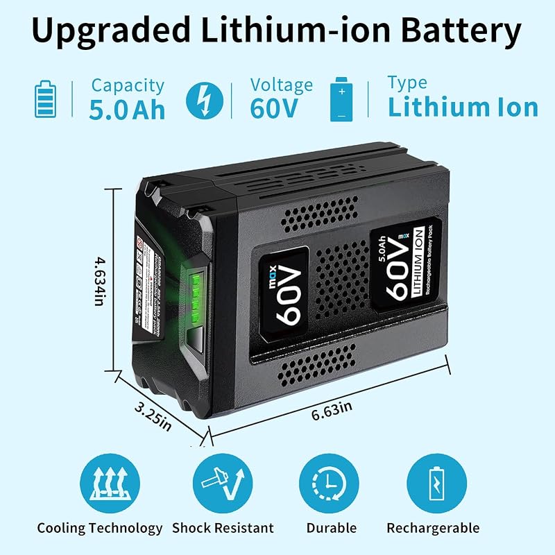 Batería 60V 5.0Ah para Greenworks Pro LB60A00-03