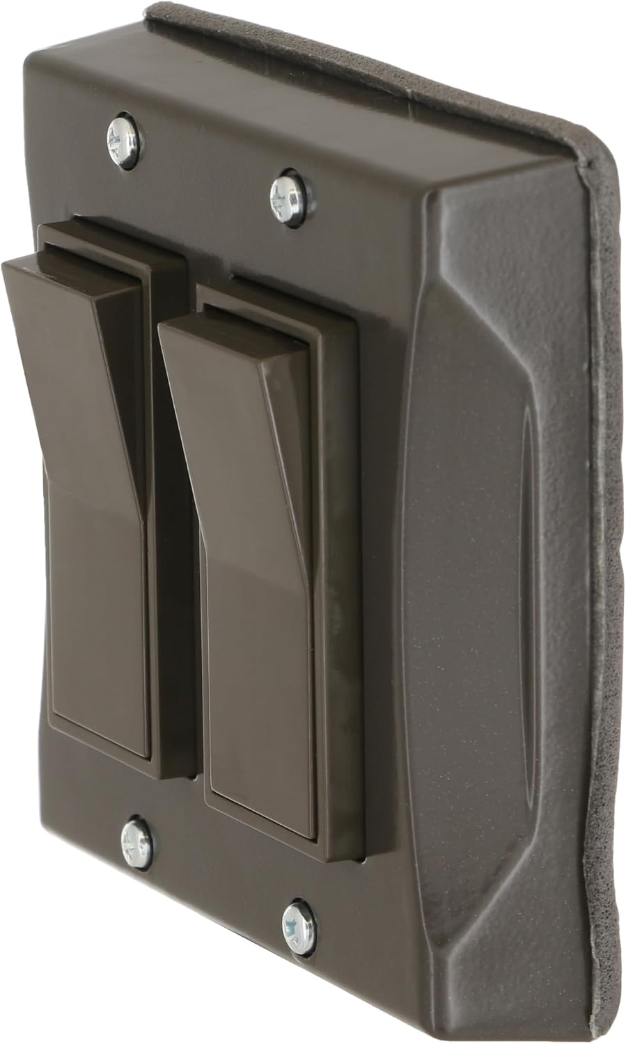 Cubierta interruptor 2 bandas vertical bronce resistente