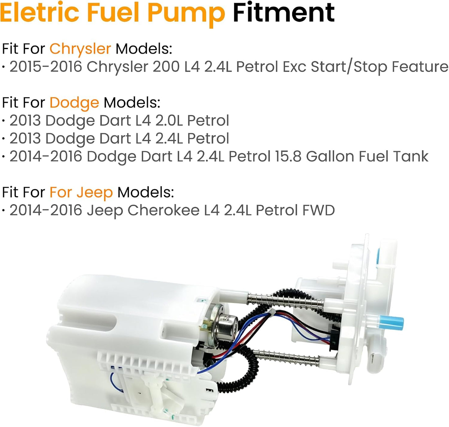 Módulo bomba combustible eléctrica comp Chrysler Jeep Dodge