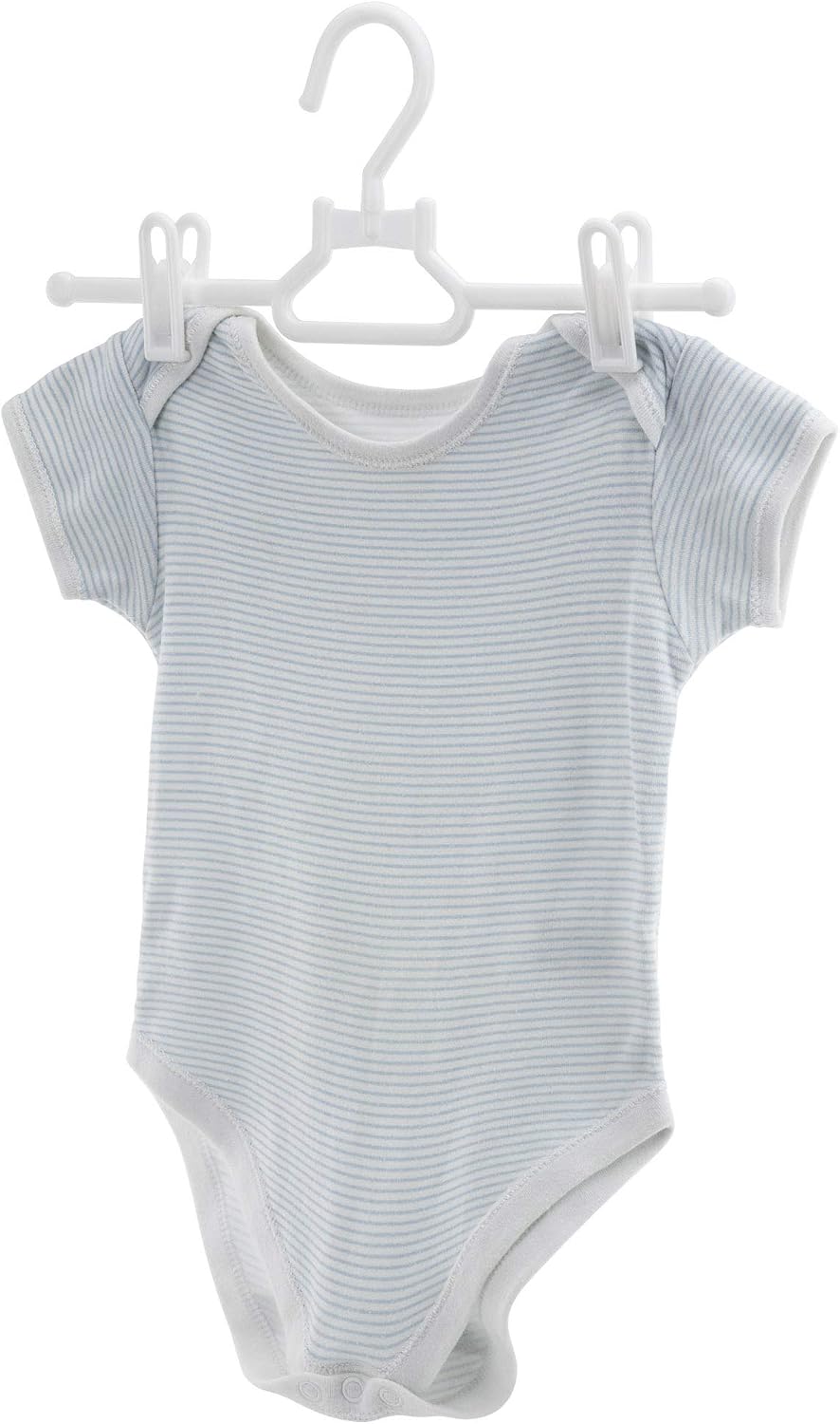 10 Perchas Blancas 11.8" para Niños Ropa Plástico