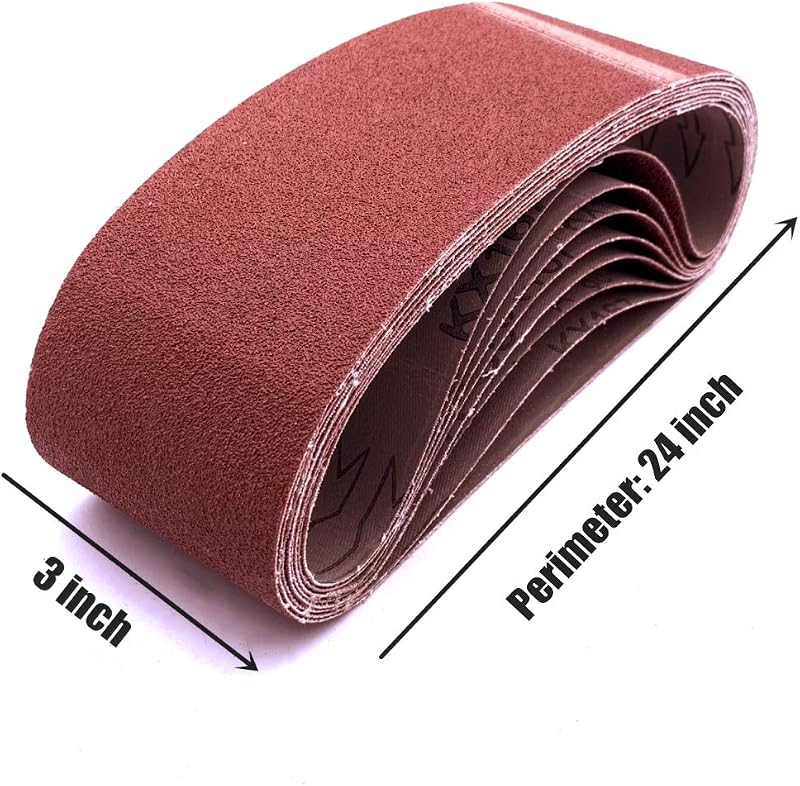 Cinta lijado 3x24 pulg grano 80 pack 18