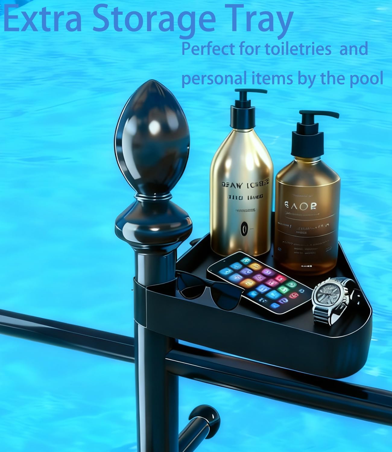 Toallero piscina exterior 6 barras metal resistente