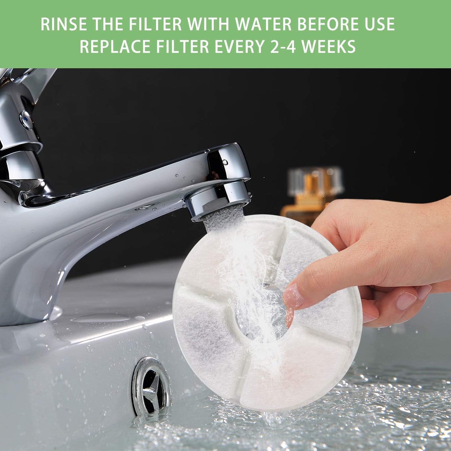 Filtro repuesto para fuente agua gato 81oz acero inox