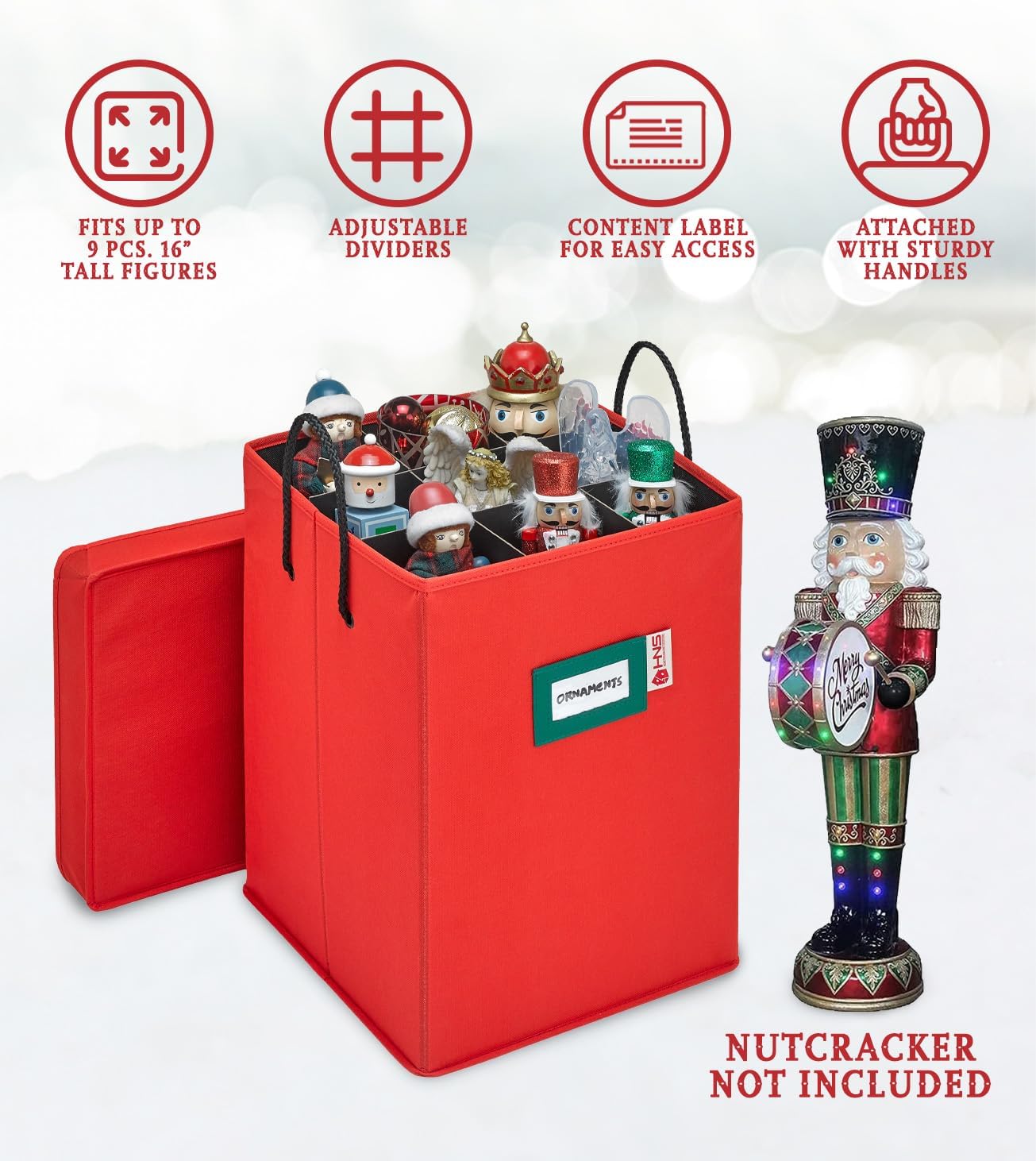 Caja almacenamiento cascanueces figuras 9-16"
