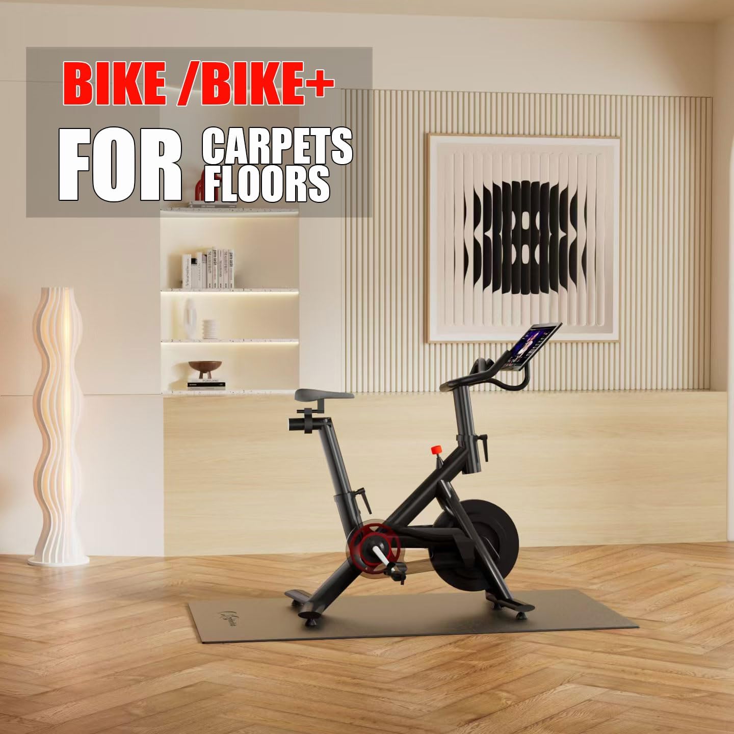 Alfombrilla bicicleta Peloton elíptica cinta correr 0.236"