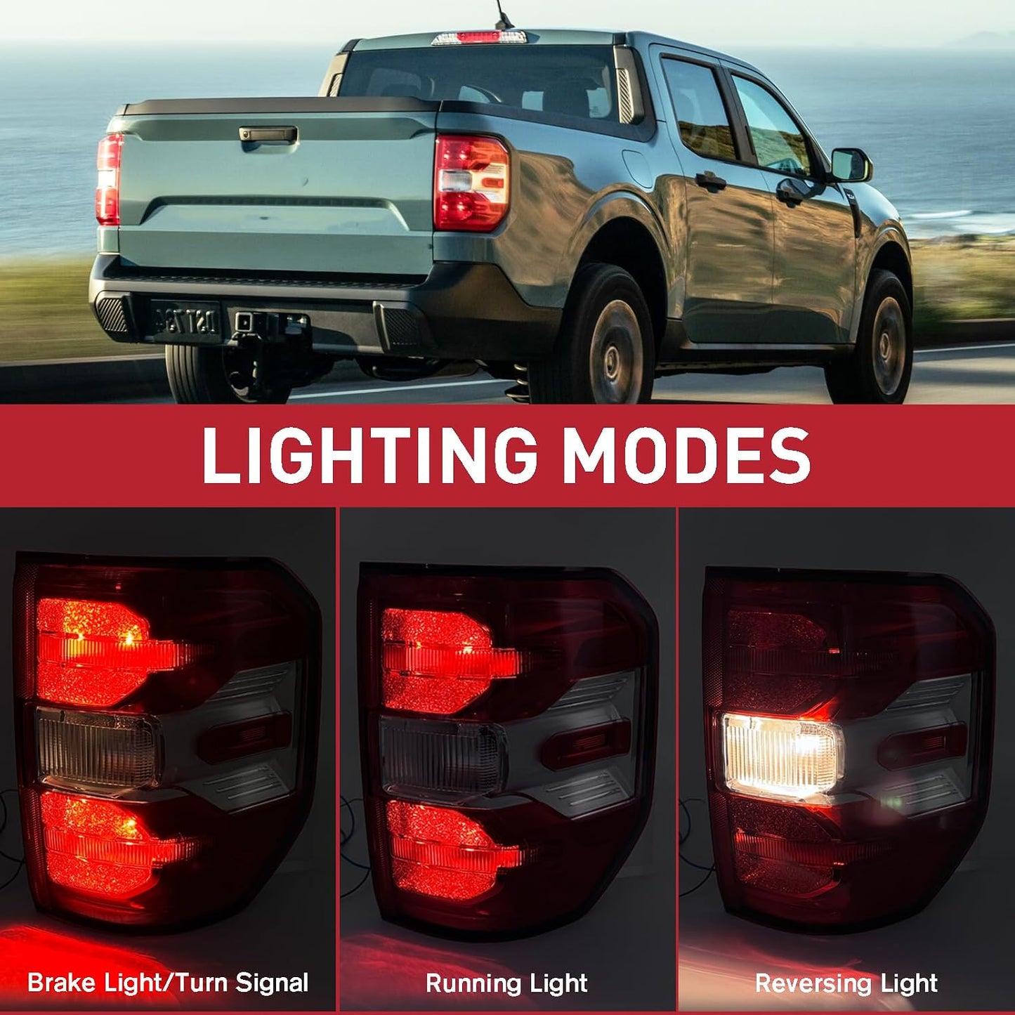 Lámpara trasera faro Ford Maverick 22-26 lado pasajero